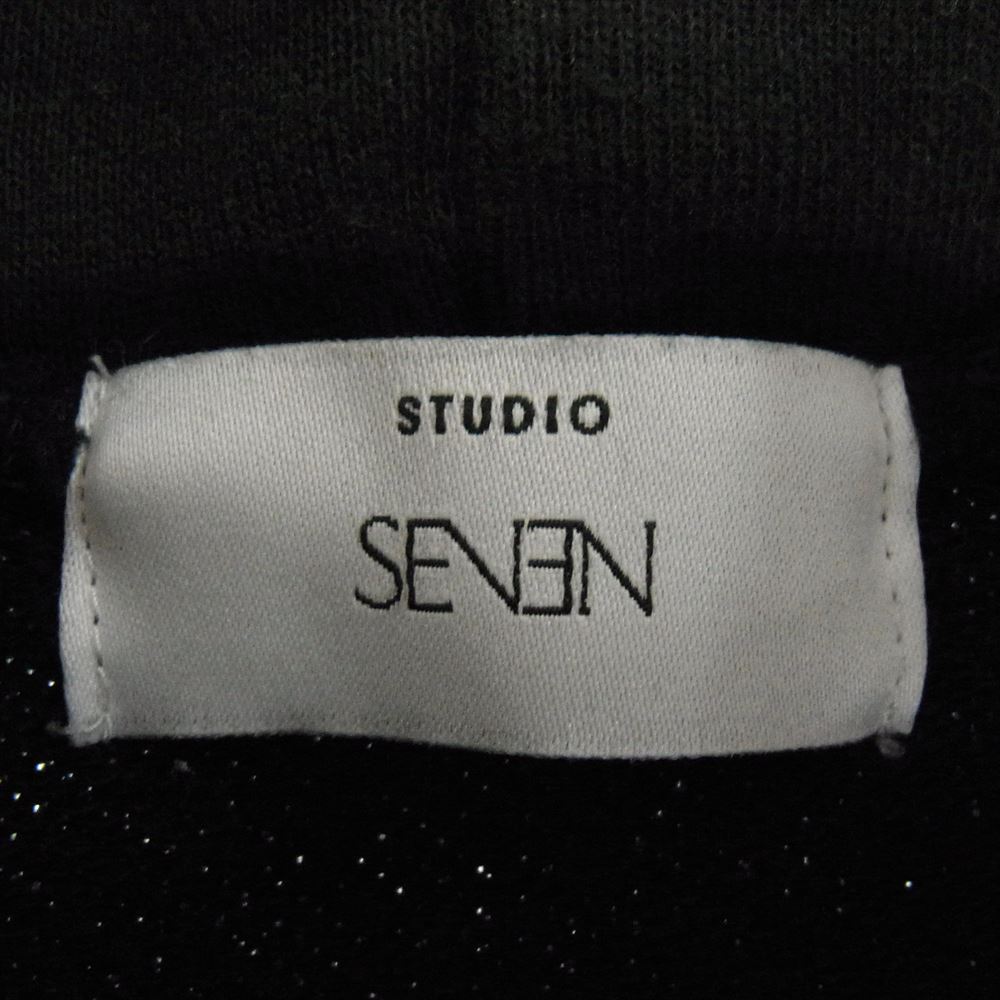 スタジオセブン 70363549 ファイヤー ロゴ プリント パーカー ブラック系 S【中古】