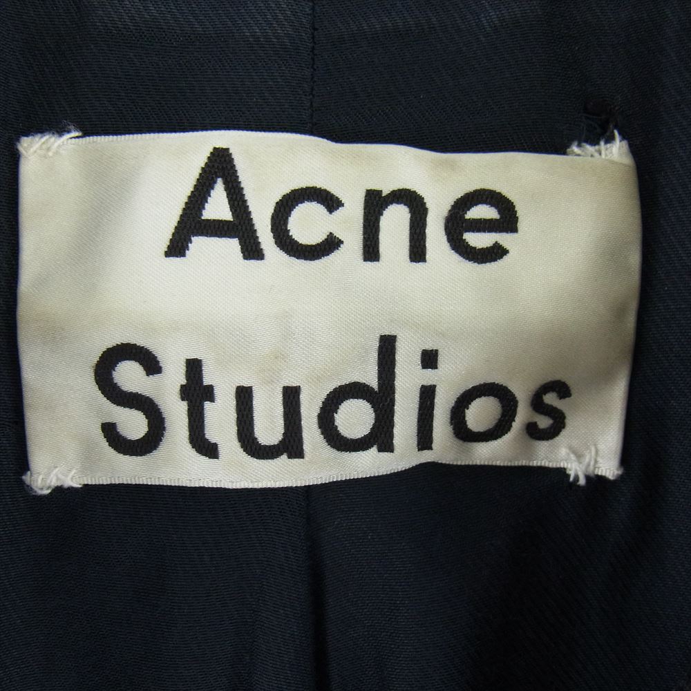 ACNE STUDIOS アクネストゥディオズ 1AZ166 61-18-0572-202 MOCK シープレザー ダブル ライダース ブラック系 38【中古】