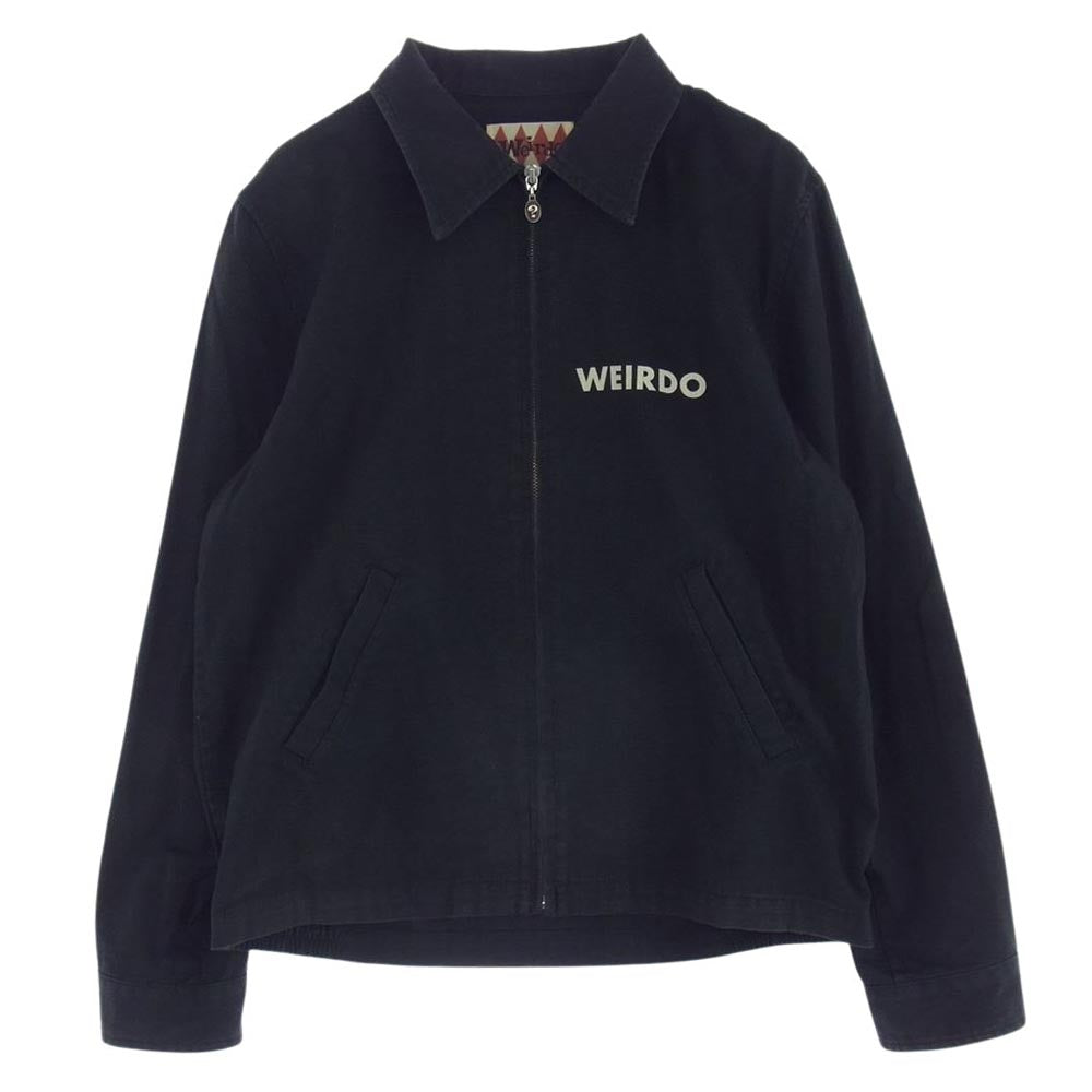 WEIRDO ウィアード 15AW WRD-15-MW-01 PLAIN JACKET ロゴ プリント プレーンジャケット  ブラック系 M【中古】