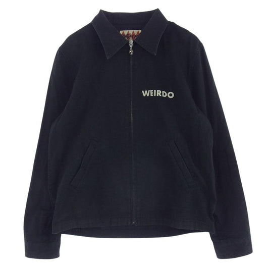 WEIRDO ウィアード 15AW WRD-15-MW-01 PLAIN JACKET ロゴ プリント プレーンジャケット  ブラック系 M【中古】