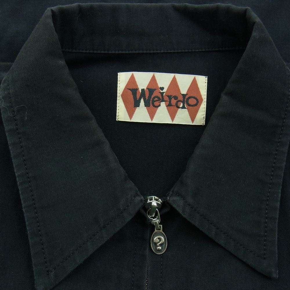 WEIRDO ウィアード 15AW WRD-15-MW-01 PLAIN JACKET ロゴ プリント プレーンジャケット  ブラック系 M【中古】