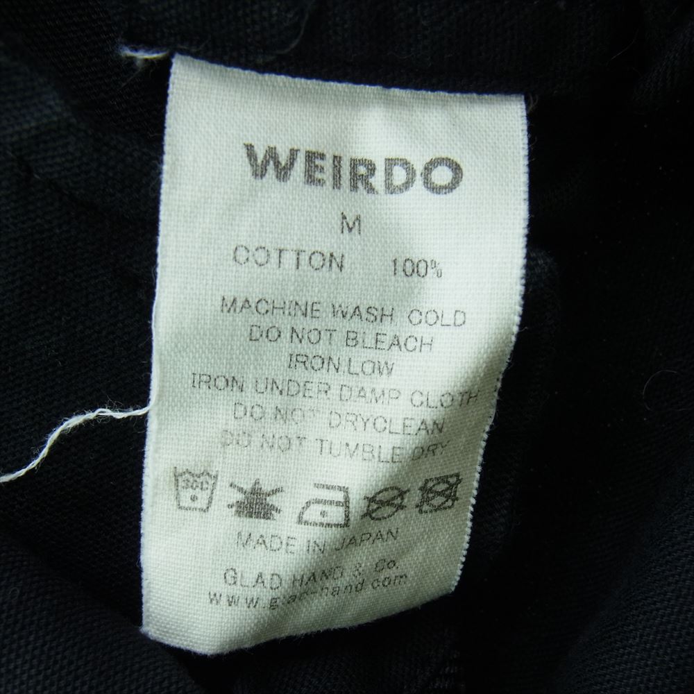 WEIRDO ウィアード 15AW WRD-15-MW-01 PLAIN JACKET ロゴ プリント プレーンジャケット  ブラック系 M【中古】