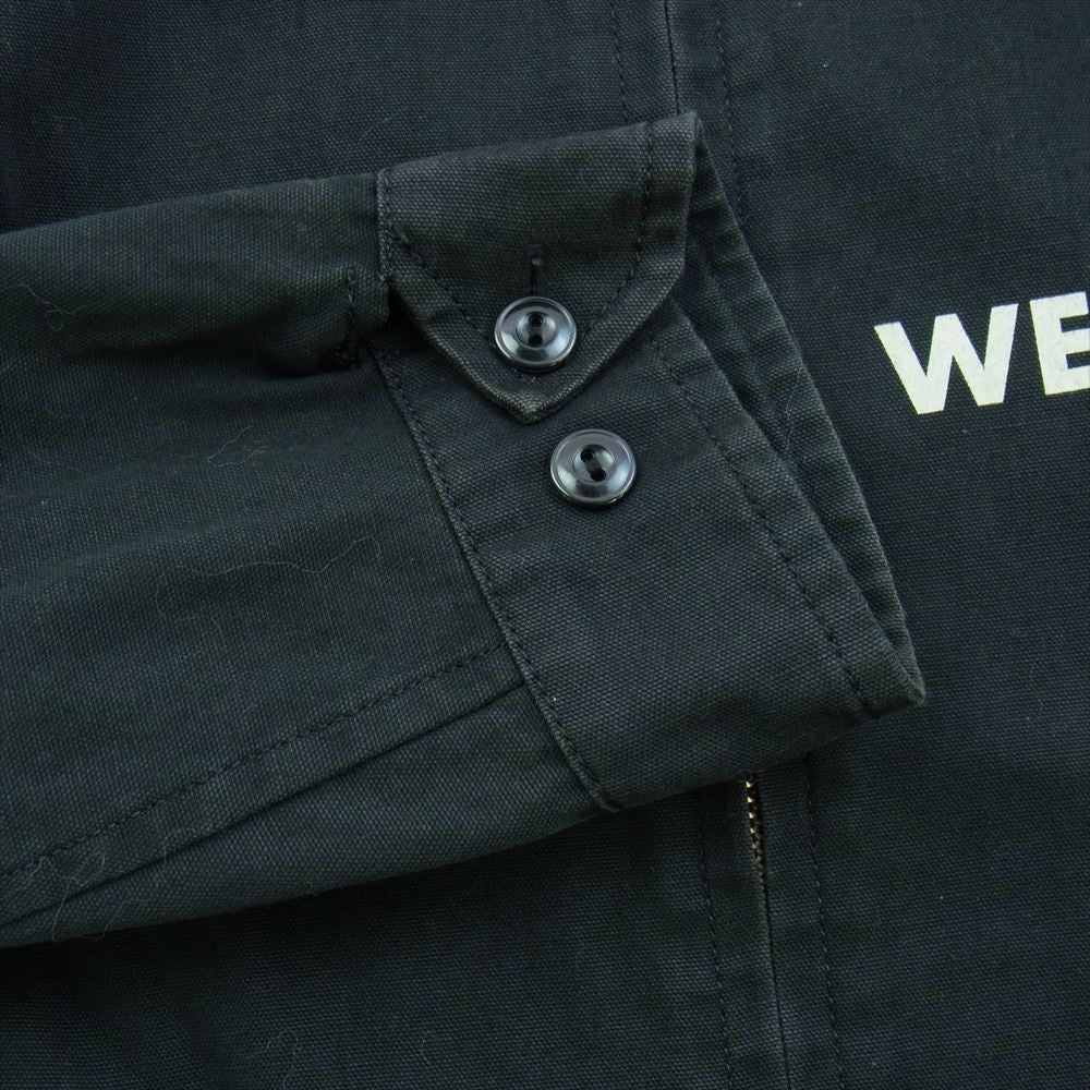 WEIRDO ウィアード 15AW WRD-15-MW-01 PLAIN JACKET ロゴ プリント プレーンジャケット  ブラック系 M【中古】