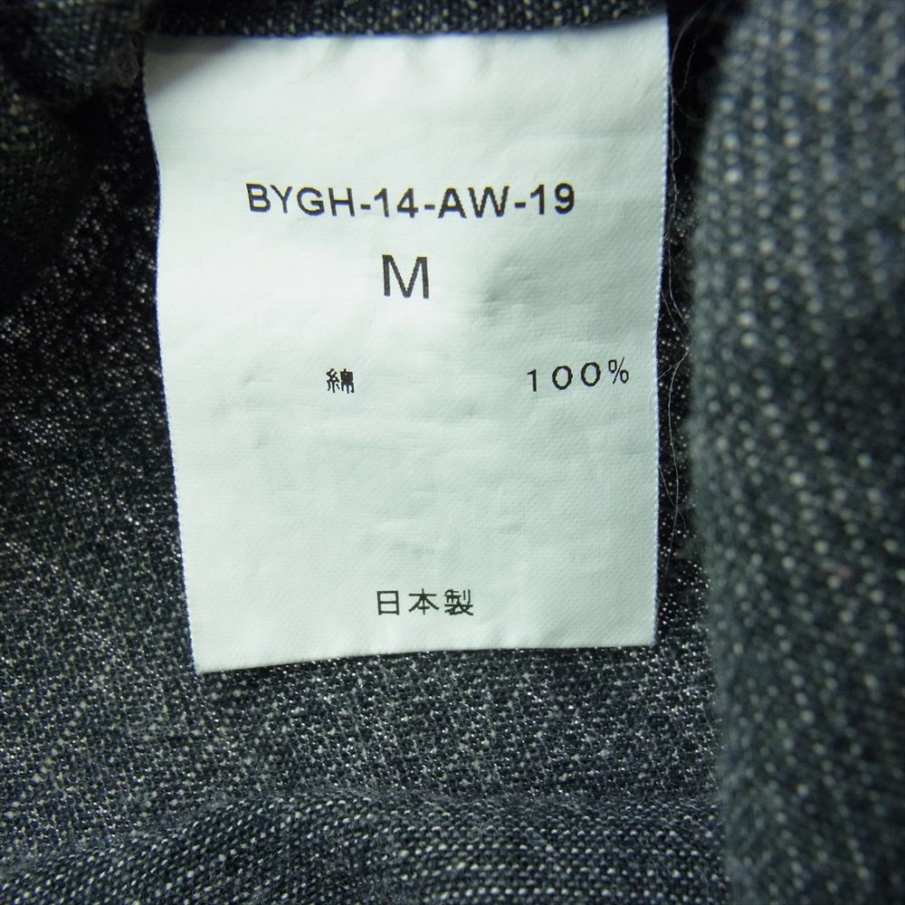 GLADHAND & Co. グラッドハンド 14AW BMYGH-14-AW-19 刺繍 コットン 長袖 シャツ グレー系 M【中古】