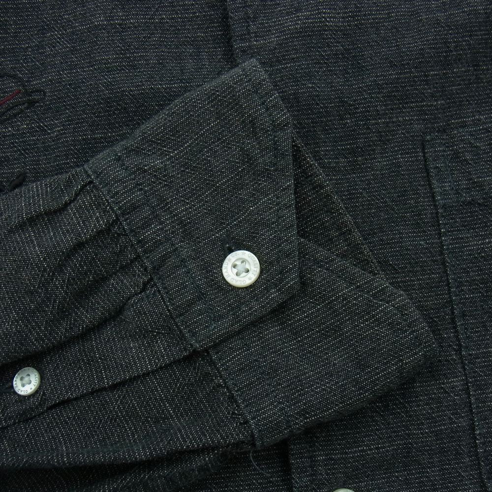 GLADHAND & Co. グラッドハンド 14AW BMYGH-14-AW-19 刺繍 コットン 長袖 シャツ グレー系 M【中古】