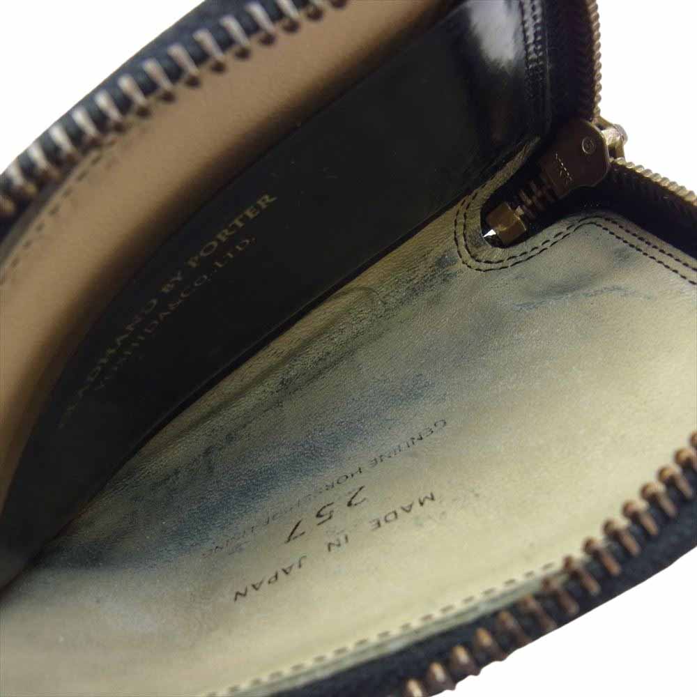 GLADHAND & Co. グラッドハンド GH-BELONGINGS × PORTER GH-BELONGINGS COIN CASE ポーター エナメル コインケース ブラック系【中古】