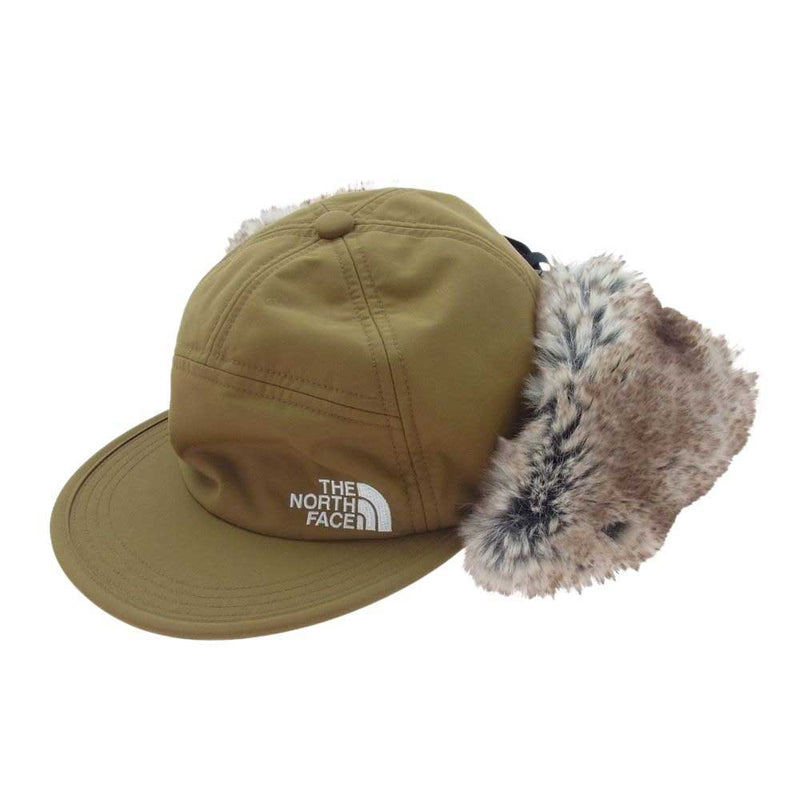 THE NORTH FACE ノースフェイス NN42240 BADLAND CAP バッドランド ファー付き キャップ ブラウン系 M【中古】