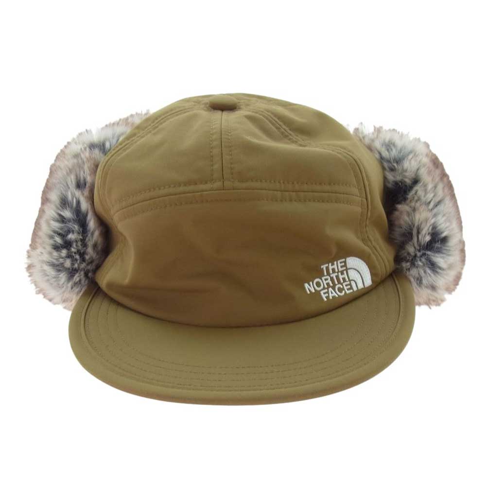 THE NORTH FACE ノースフェイス NN42240 BADLAND CAP バッドランド ファー付き キャップ ブラウン系 M【中古】