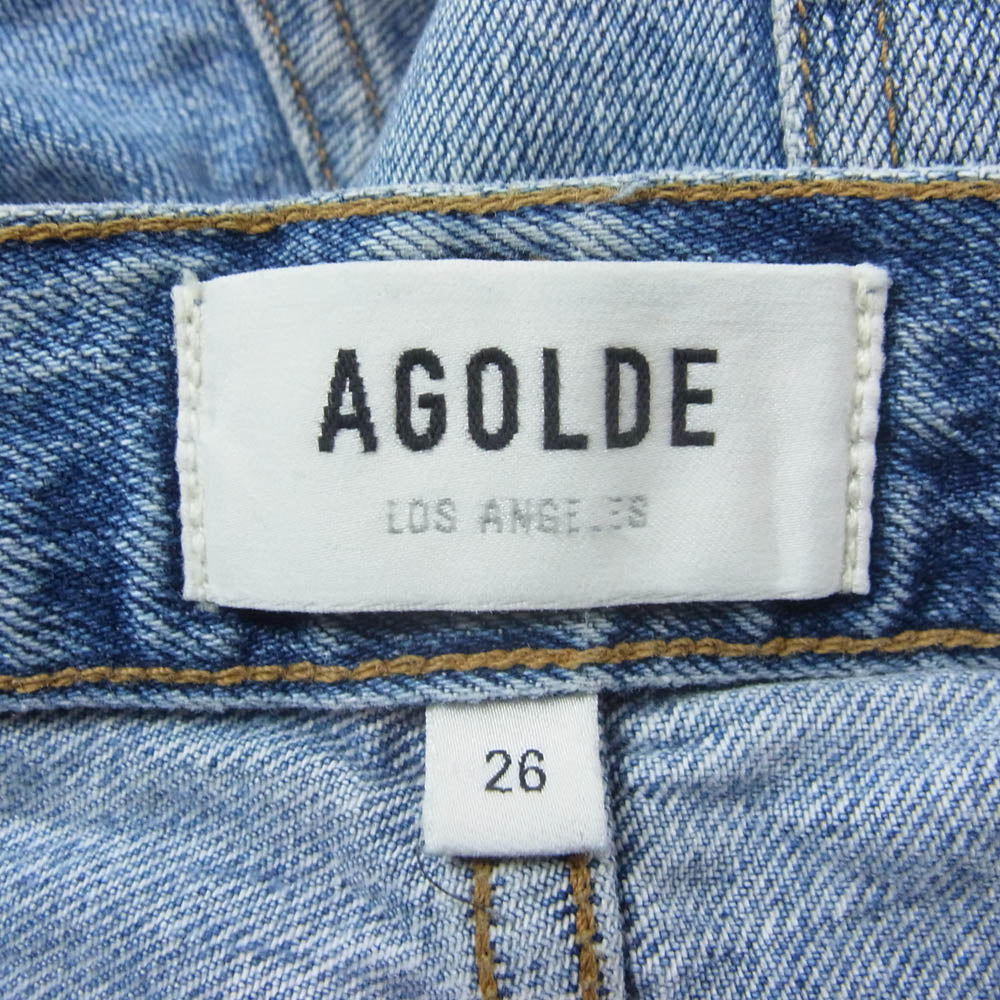 エーゴールドイー 23SS CRISS CROSS UPSIZED JEAN クロス デニム パンツ インディゴブルー系 26【美品】【中古】