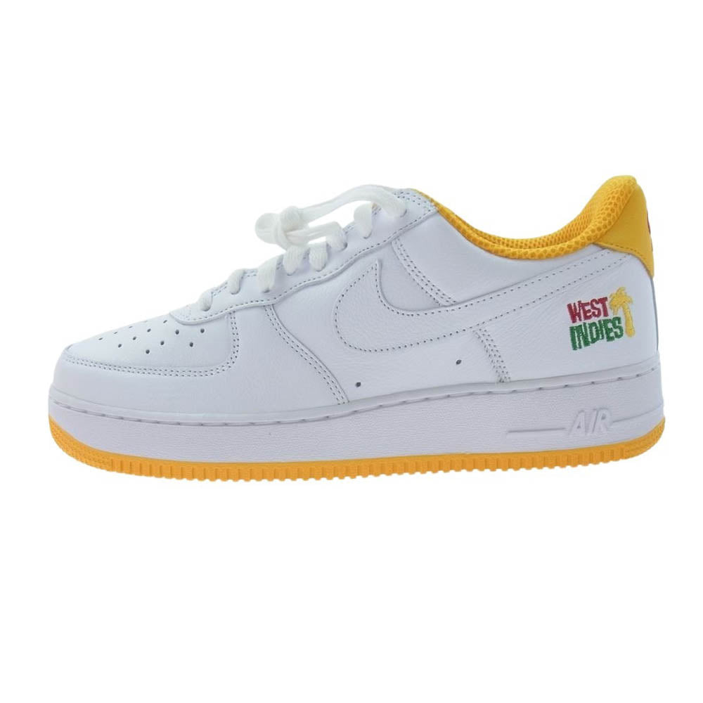 NIKE ナイキ DX1156-101 Air Force 1 Low West Indies White University Gold 2023 エアフォース1 ロー ウェストインディーズ  ホワイト ユニバーシティゴールド スニーカー ホワイト系 27.5cm【新古品】【未使用】【中古】