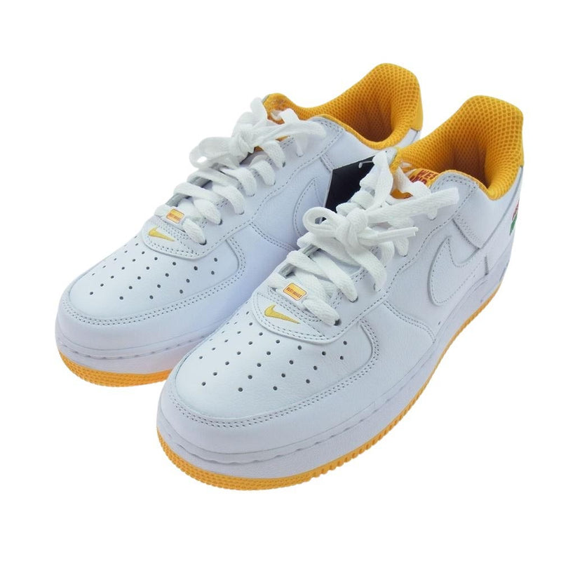 NIKE ナイキ DX1156-101 Air Force 1 Low West Indies White University Gold 2023 エアフォース1 ロー ウェストインディーズ  ホワイト ユニバーシティゴールド スニーカー ホワイト系 27.5cm【新古品】【未使用】【中古】