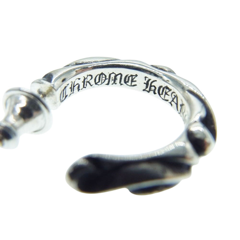 CHROME HEARTS クロムハーツ（原本無） HOOP SCROOL SML スクロール フープピアス  シルバー系【中古】