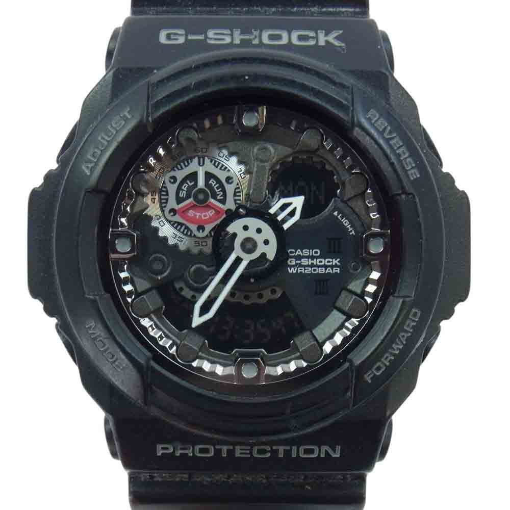 G-SHOCK ジーショック GA-300 デジアナ クォーツ 腕時計 ブラック系【中古】