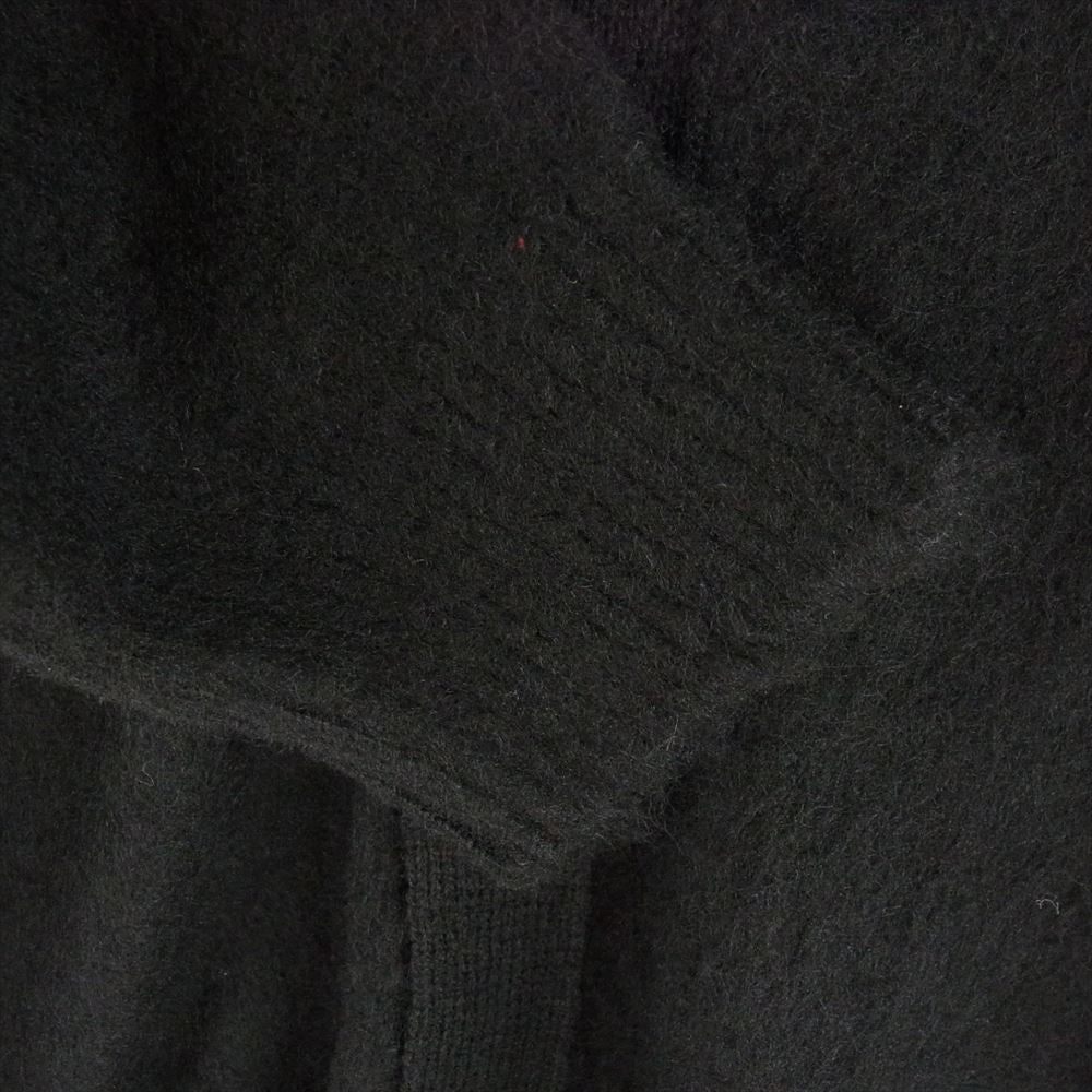 FACTOTUM ファクトタム ドッキング チェック 背面切替 ニット カーディガン  ブラック系 レッド系 46【美品】【中古】