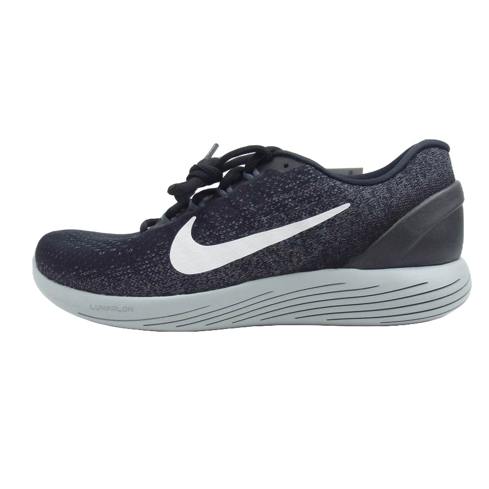 NIKE ナイキ 904715-001 Lunarglide 9 ルナグライド ローカットスニーカー ランニングシューズ ブラック系 25.5cm【美品】【中古】