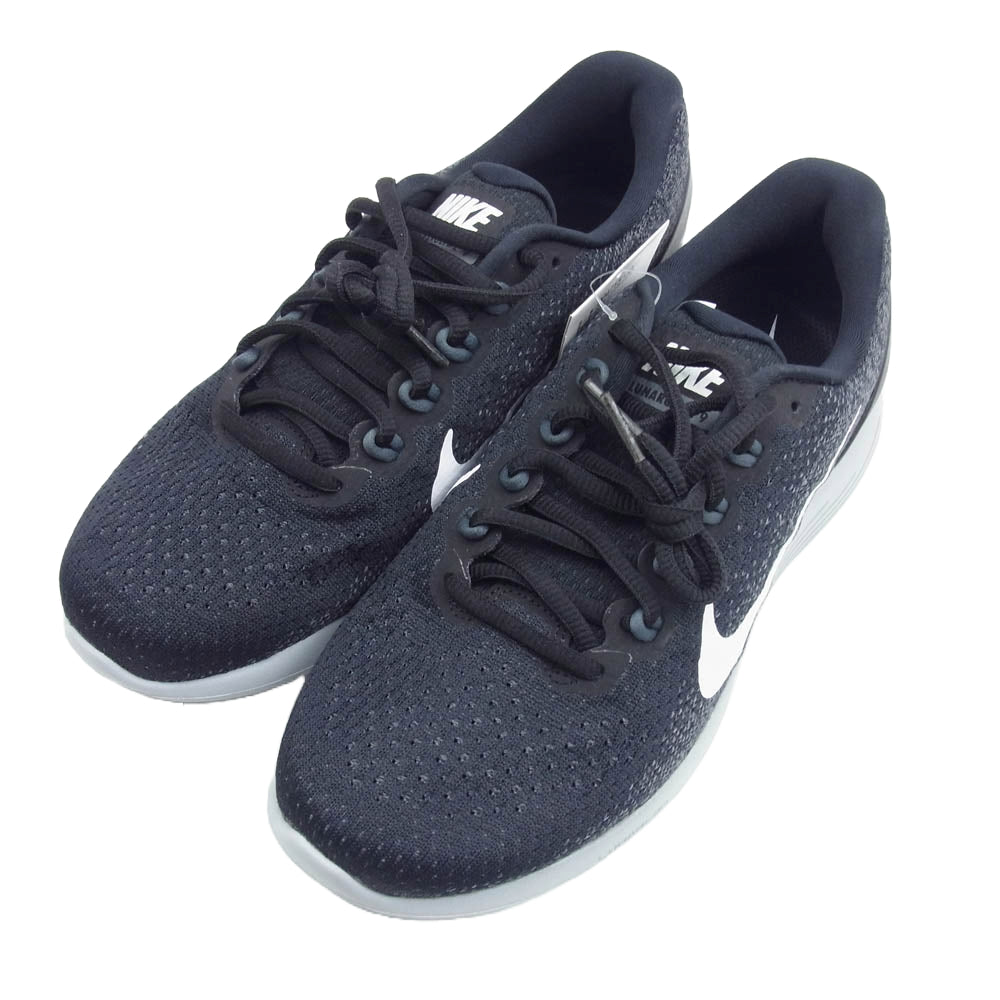 NIKE ナイキ 904715-001 Lunarglide 9 ルナグライド ローカットスニーカー ランニングシューズ ブラック系 25.5cm【美品】【中古】