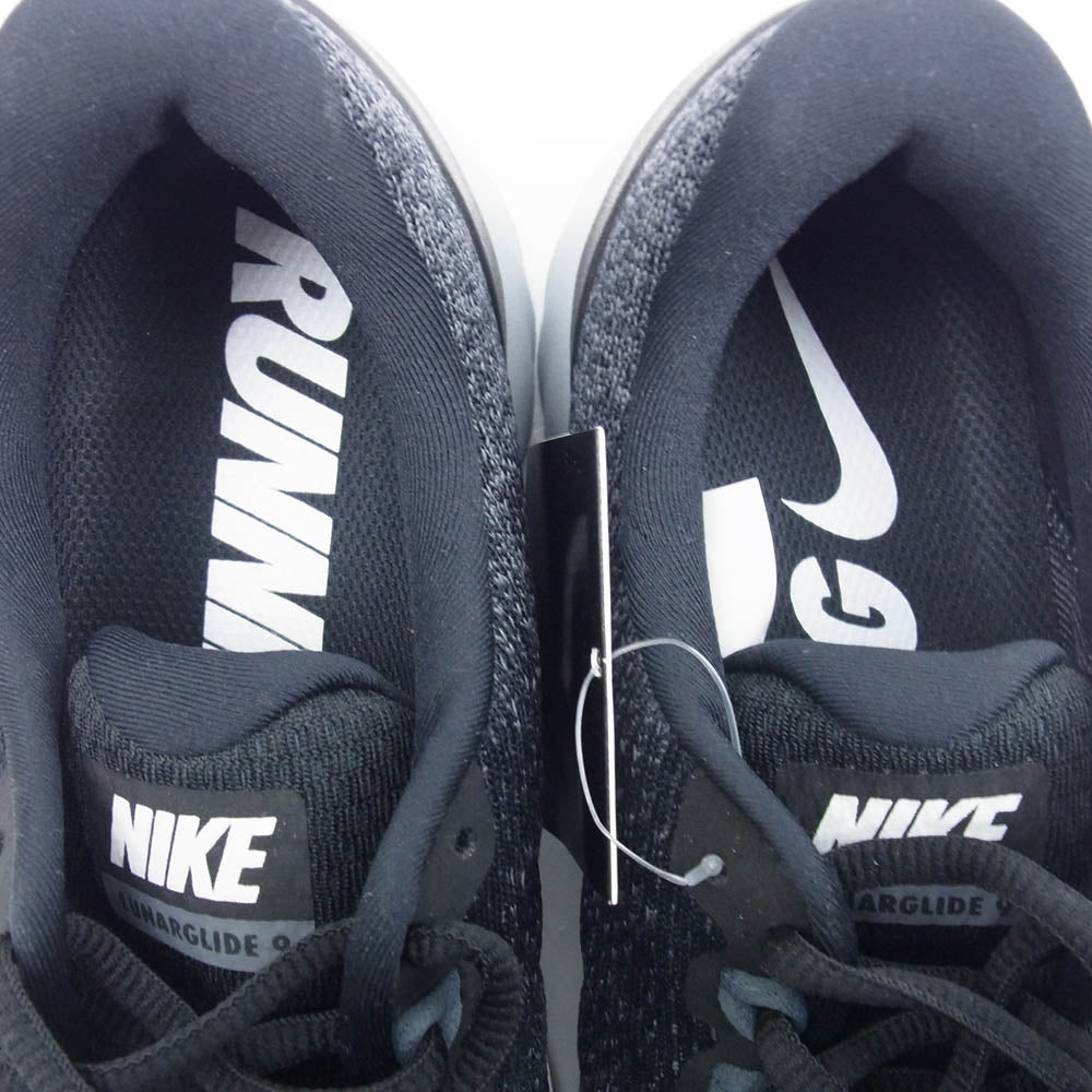 NIKE ナイキ 904715-001 Lunarglide 9 ルナグライド ローカットスニーカー ランニングシューズ ブラック系 25.5cm【美品】【中古】
