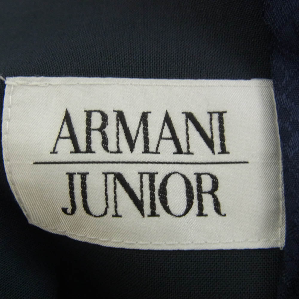 ARMANI アルマーニ ジュニア スーツ セットアップ 10A 142cm ジャケットパンツ 蝶ネクタイ ネイビー系 10A(142cm)【中古】