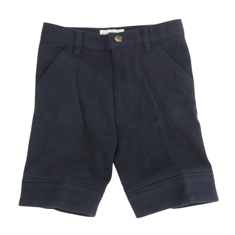 CELINE セリーヌ スーツ 110 セットアップ ジャケット ハーフパンツ 蝶ネクタイ キッズ ネイビー系 110【中古】