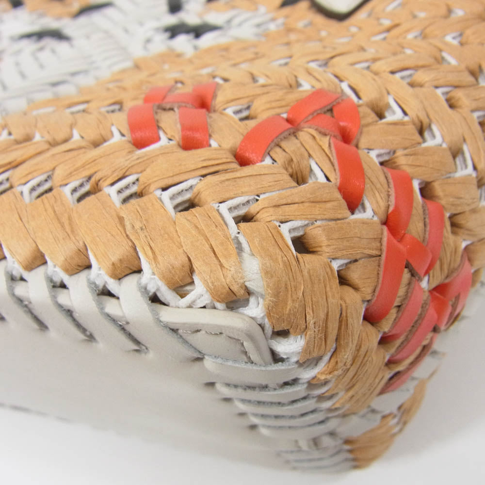 Anya Hindmarch アニヤ・ハインドマーチ ニーソン バスケット トート カゴバッグ ※ショルダーストラップ欠品 ブラウン系【中古】