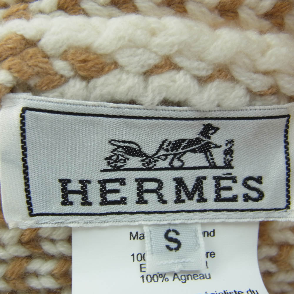 HERMES エルメス Clic c'est Noue クリック セ ヌエ  ニット帽 カシミヤ カシミア S【美品】【中古】
