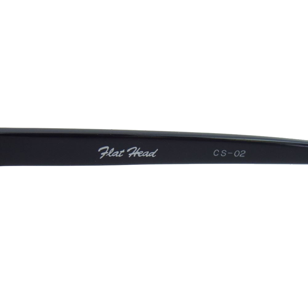 THE FLAT HEAD ザフラットヘッド CS-02 バイカーシェード サングラス アイウェア ブラック系【中古】
