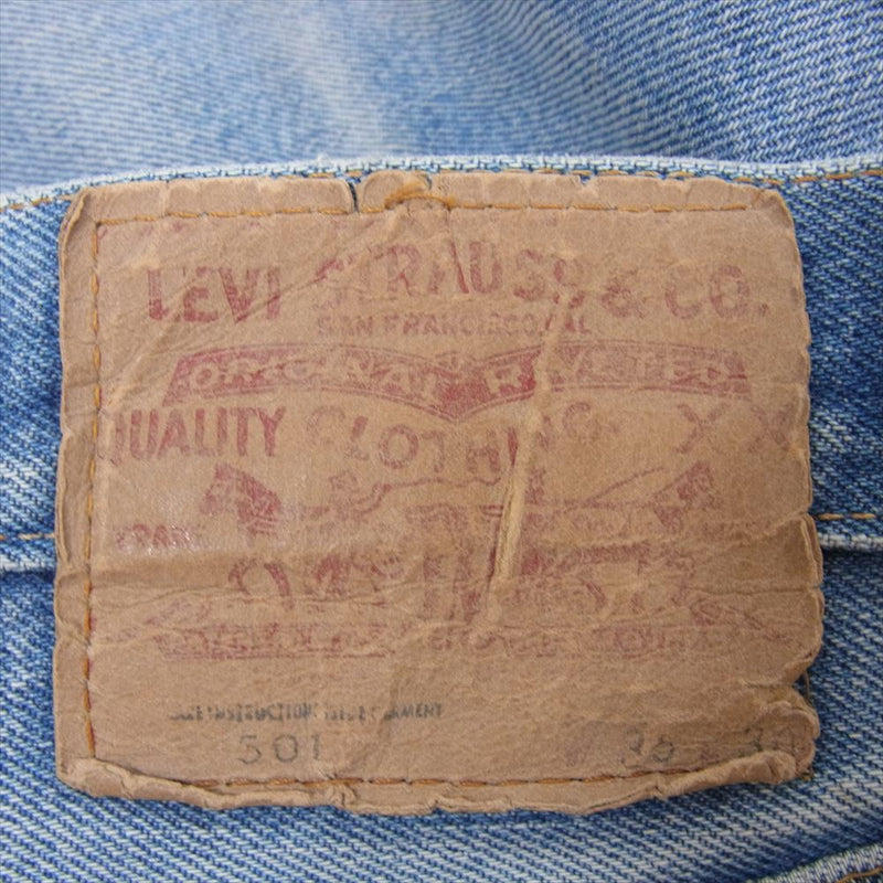 Levi's リーバイス 501 66後期 スモールe デニム パンツ ジーンズ W実寸31インチ程度 インディゴブルー系【中古】