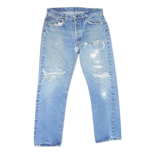 Levi's リーバイス 501 66前期 スモールe デニム パンツ ジーンズ W実寸33インチ程度 インディゴブルー系【中古】