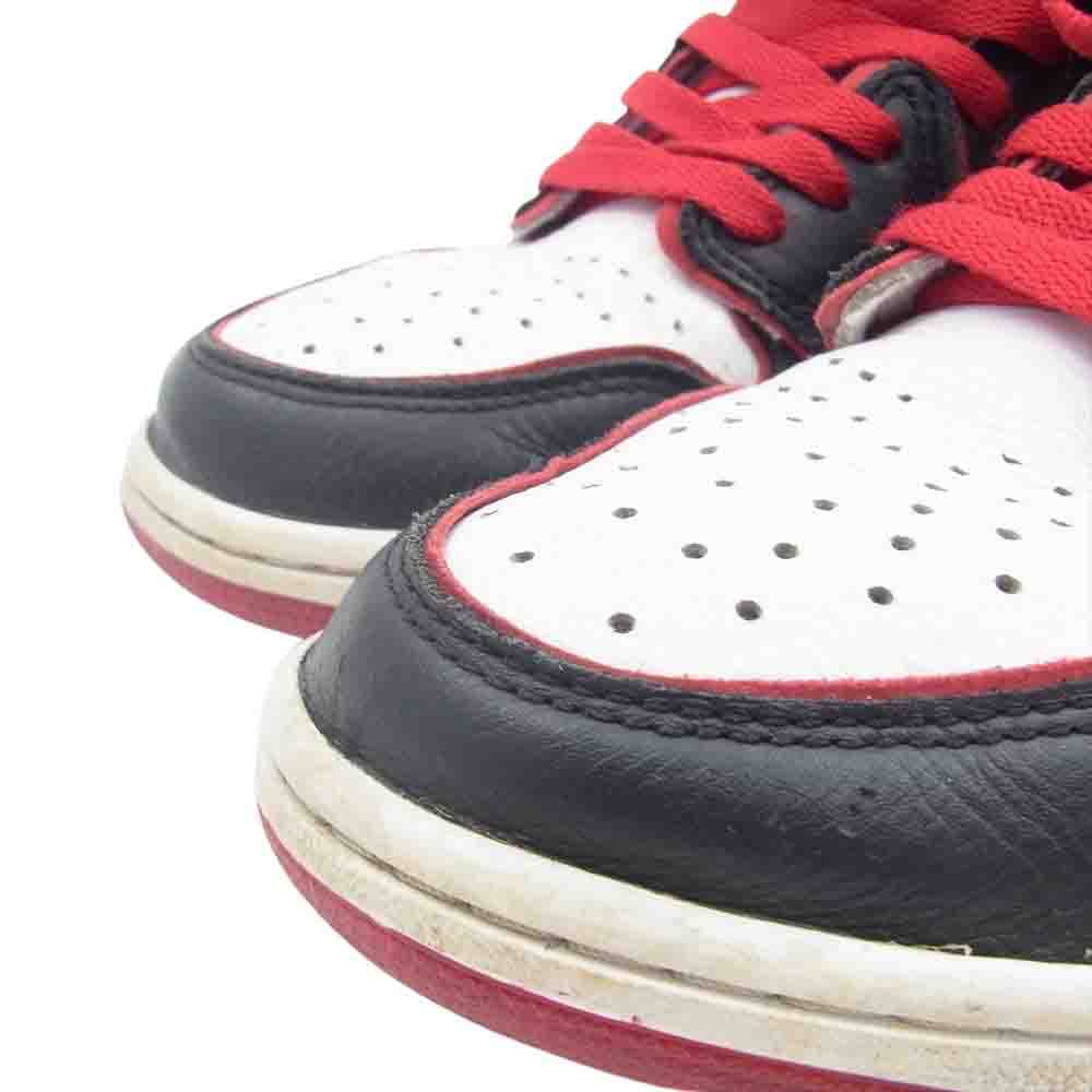 NIKE ナイキ 555088-062 Air Jordan 1 Retro High OG ブラッドライン エアジョーダン1 レトロ ハイ スニーカー ホワイト系 ブラック系 レッド系 27.5cm【中古】