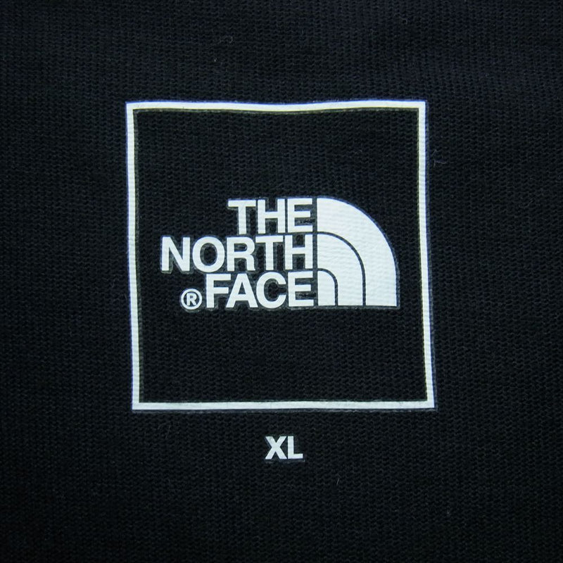 THE NORTH FACE ノースフェイス NT82136 L/S Square Logo Tee スクエア ロゴ 長袖 Tシャツ ブラック系 XL【中古】