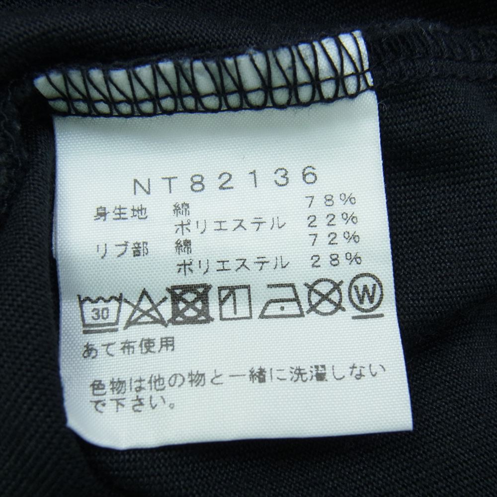 THE NORTH FACE ノースフェイス NT82136 L/S Square Logo Tee スクエア ロゴ 長袖 Tシャツ ブラック系 XL【中古】