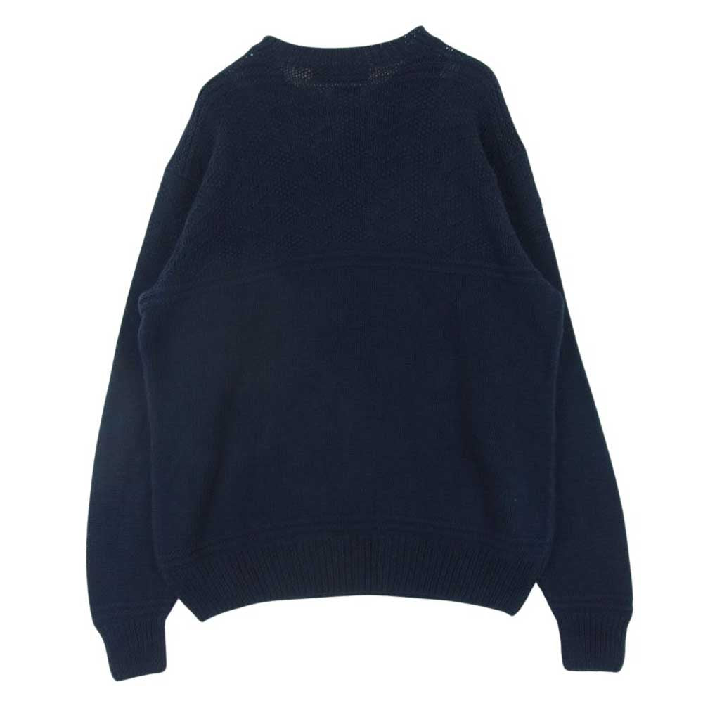 POLO RALPH LAUREN ポロ・ラルフローレン リネン コットン ニット セーター ダークネイビー系 L【中古】