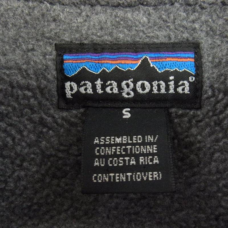 patagonia パタゴニア 28132 SHELLED SYNCHILLA JACKET シェルド シンチラ ナイロン 裏地フリース ジャケット ブラック系 S【中古】