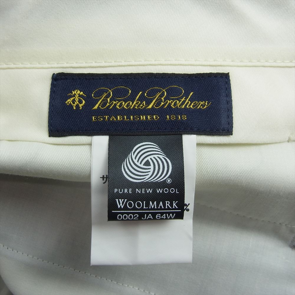 Brooks Brothers ブルックスブラザーズ ウール ワイドストレート トラウザー スラックスパンツ グレー グレー系 32【中古】