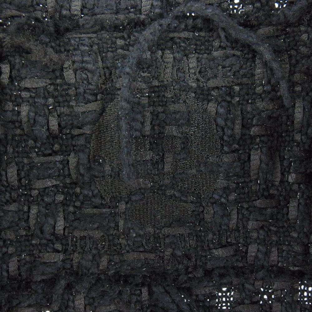 mastermind JAPAN マスターマインドジャパン MM-JA5-80 シルク混 ツイード テーラード ダメージ加工 ジャケット  ブラック系 L【中古】