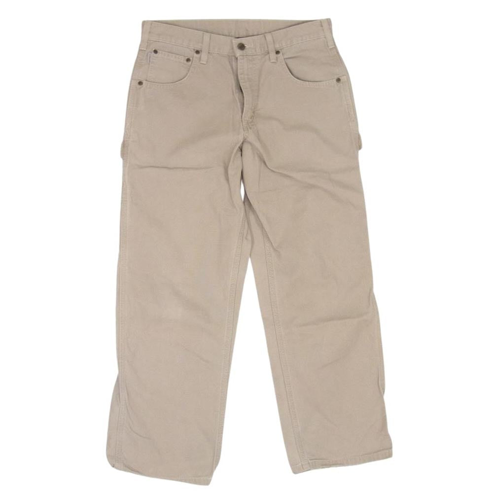 Carhartt カーハート USA製 ダック キルティング ベスト ベージュ系