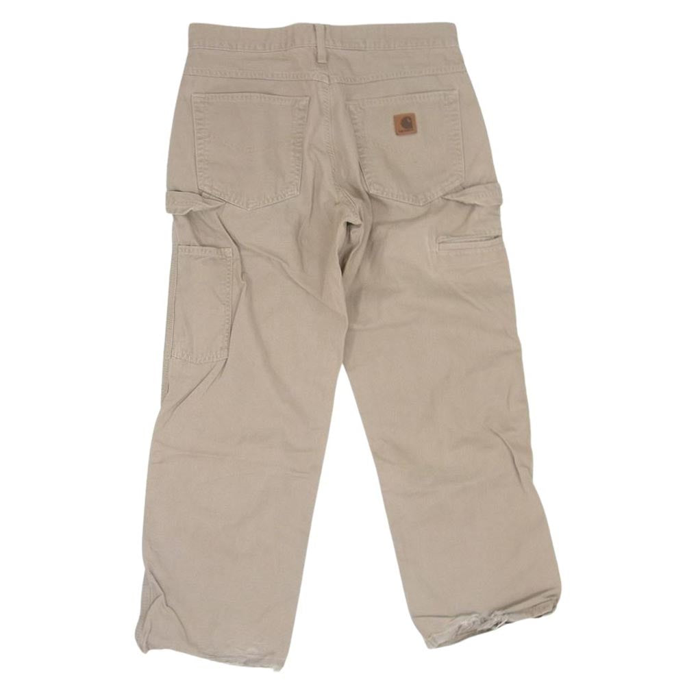 Carhartt カーハート USA製 ダック キルティング ベスト ベージュ系