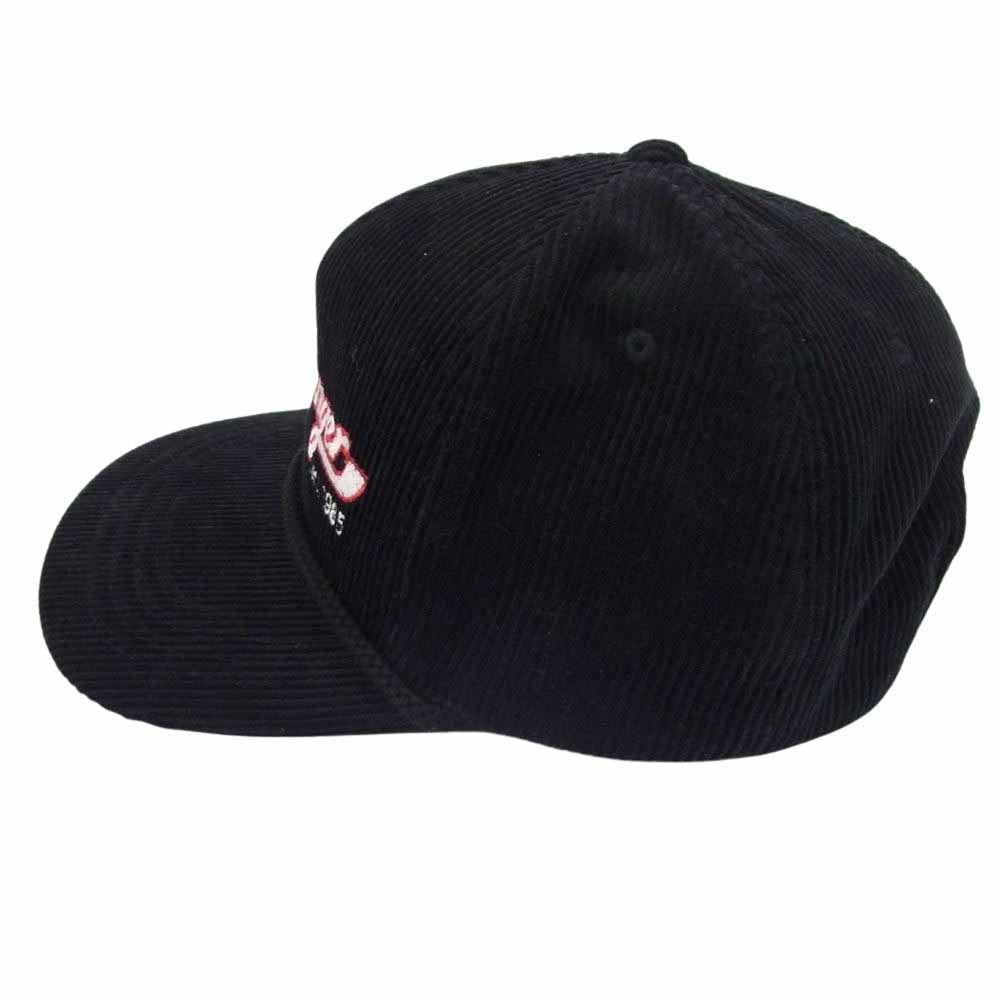 CHALLENGER チャレンジャー VERSITY CORDUROY CAP 刺繍ロゴ コーディロイ キャップ ブラック系 FREE【中古】