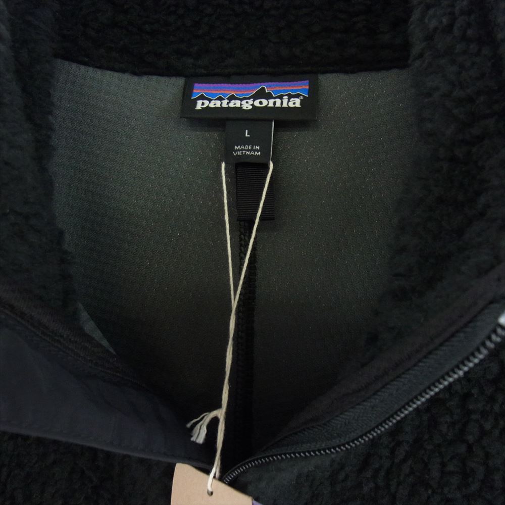 patagonia パタゴニア 21W 23056 Classic Retro-X Jacket クラッシック レトロX フリース ジャケット ブラック系 L【極上美品】【中古】