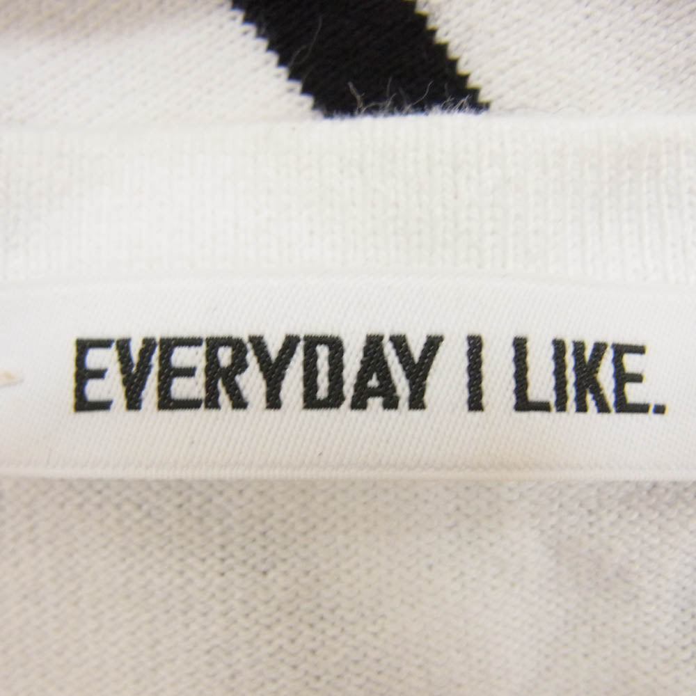 Deuxieme Classe ドゥーズィエムクラス EVERYDAY I LIKE Cropped Stripe ボーダー カットソー 長袖 Tシャツ ブラック系 サイズ表記無【中古】