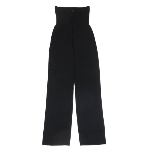 レイ LWR-124 シルク混 ハイウエスト ニット パンツ ブラック系 サイズ表記無【中古】