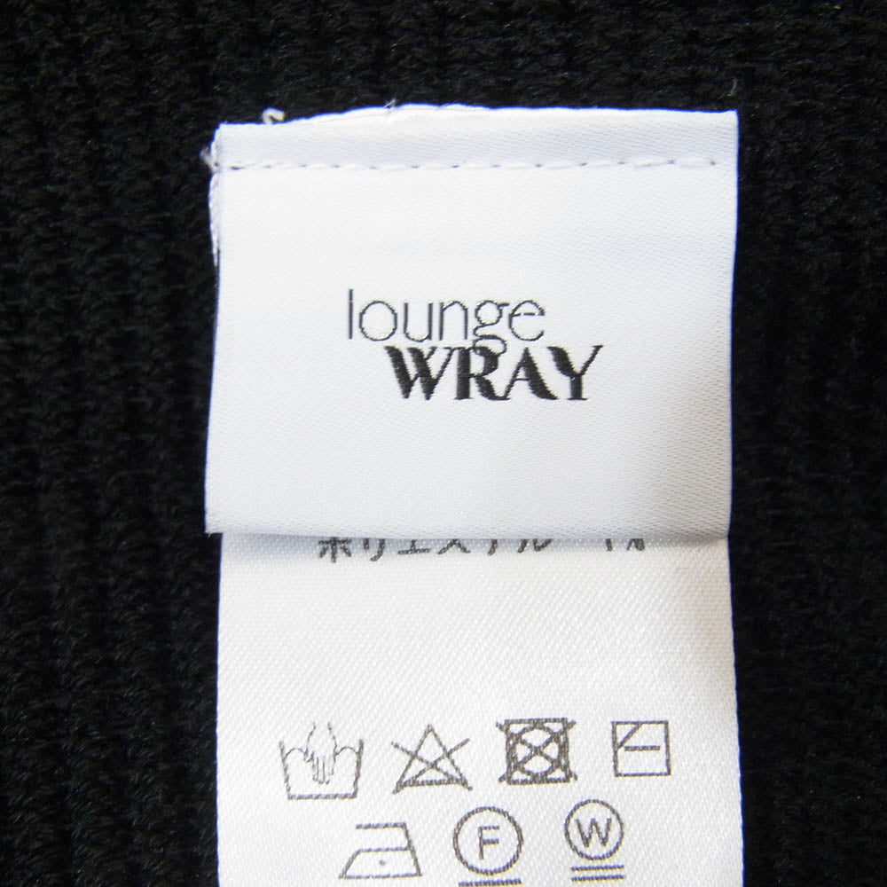 レイ LWR-124 シルク混 ハイウエスト ニット パンツ ブラック系 サイズ表記無【中古】