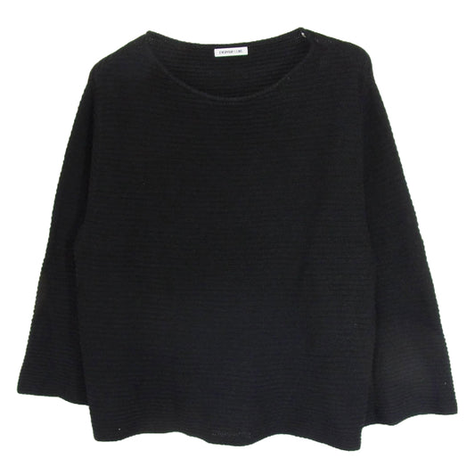 Deuxieme Classe ドゥーズィエムクラス EVERYDAY I LIKE リネン シルク ニット ブラック系 サイズ表記無【中古】