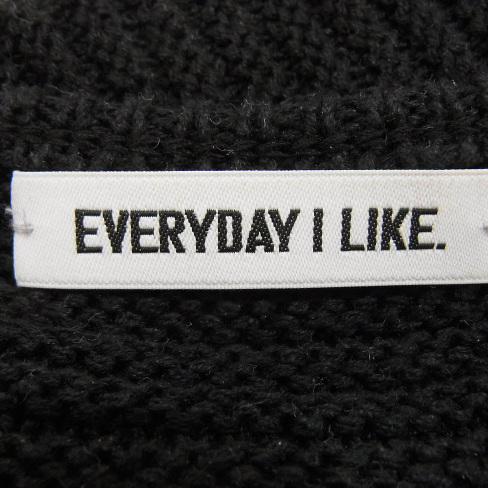 Deuxieme Classe ドゥーズィエムクラス EVERYDAY I LIKE リネン シルク ニット ブラック系 サイズ表記無【中古】