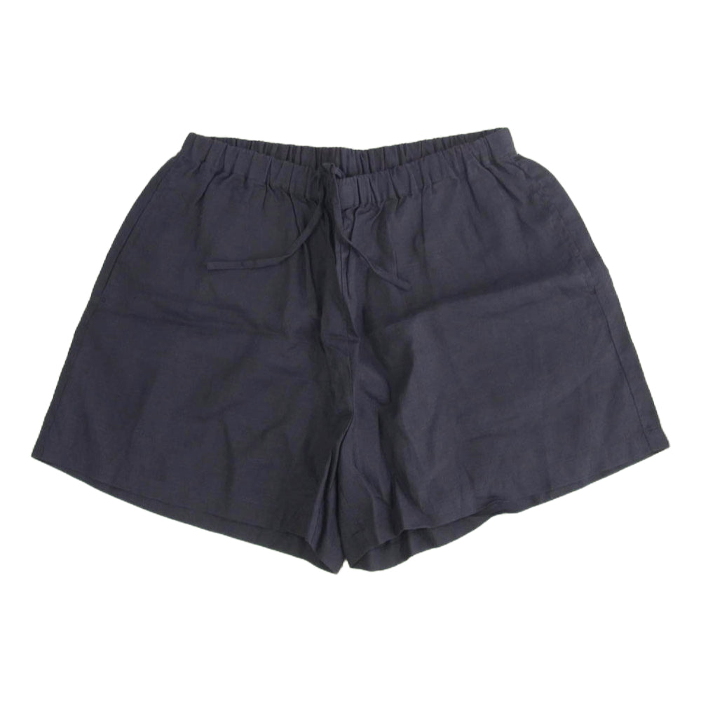 ヌキテパ ラミー ノースリーブ ブラウス ハーフパンツ セットアップ ネイビー系【中古】