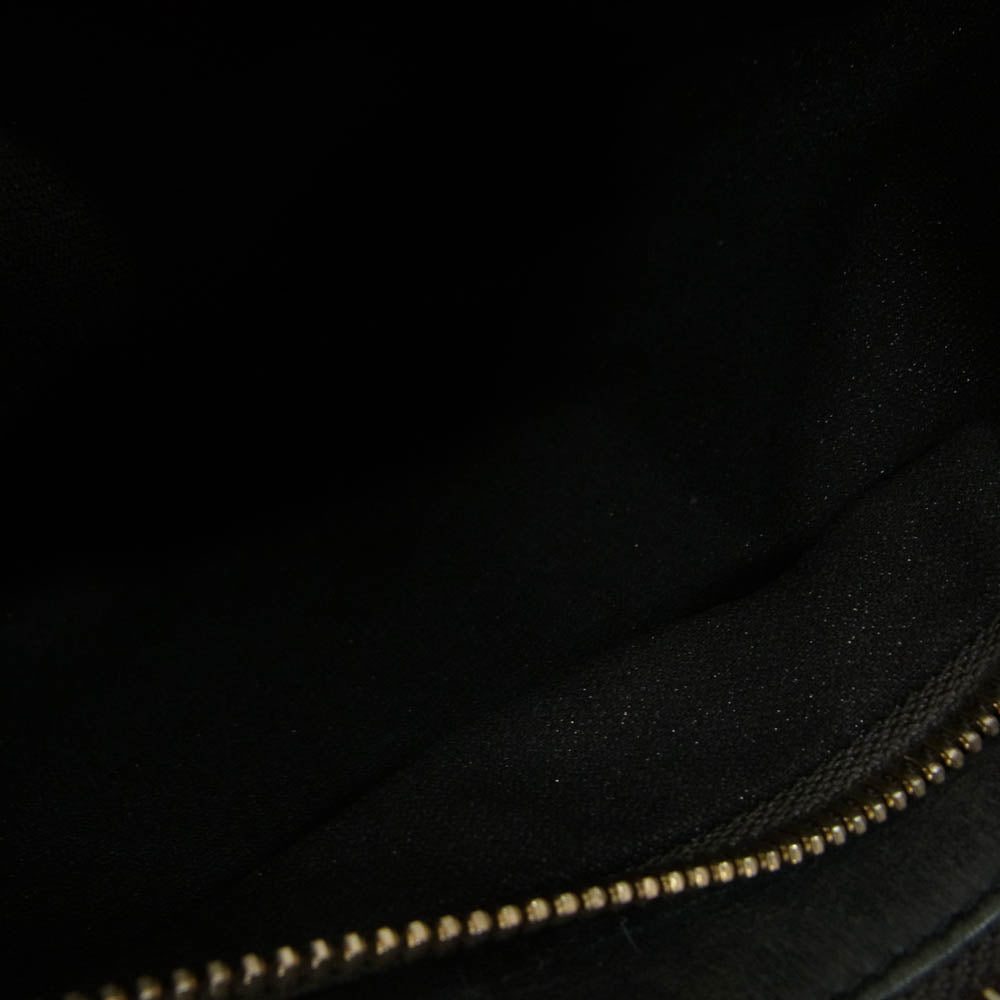 ソルリ レザー ボア ショルダー バッグ ブラック系【中古】