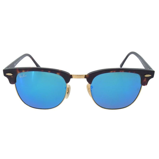 Ray-Ban レイバン 3016 CLUBMASTER クラブマスター サングラス アイウェア フレーム：ブラウン、ゴールド 51□21 3N【中古】