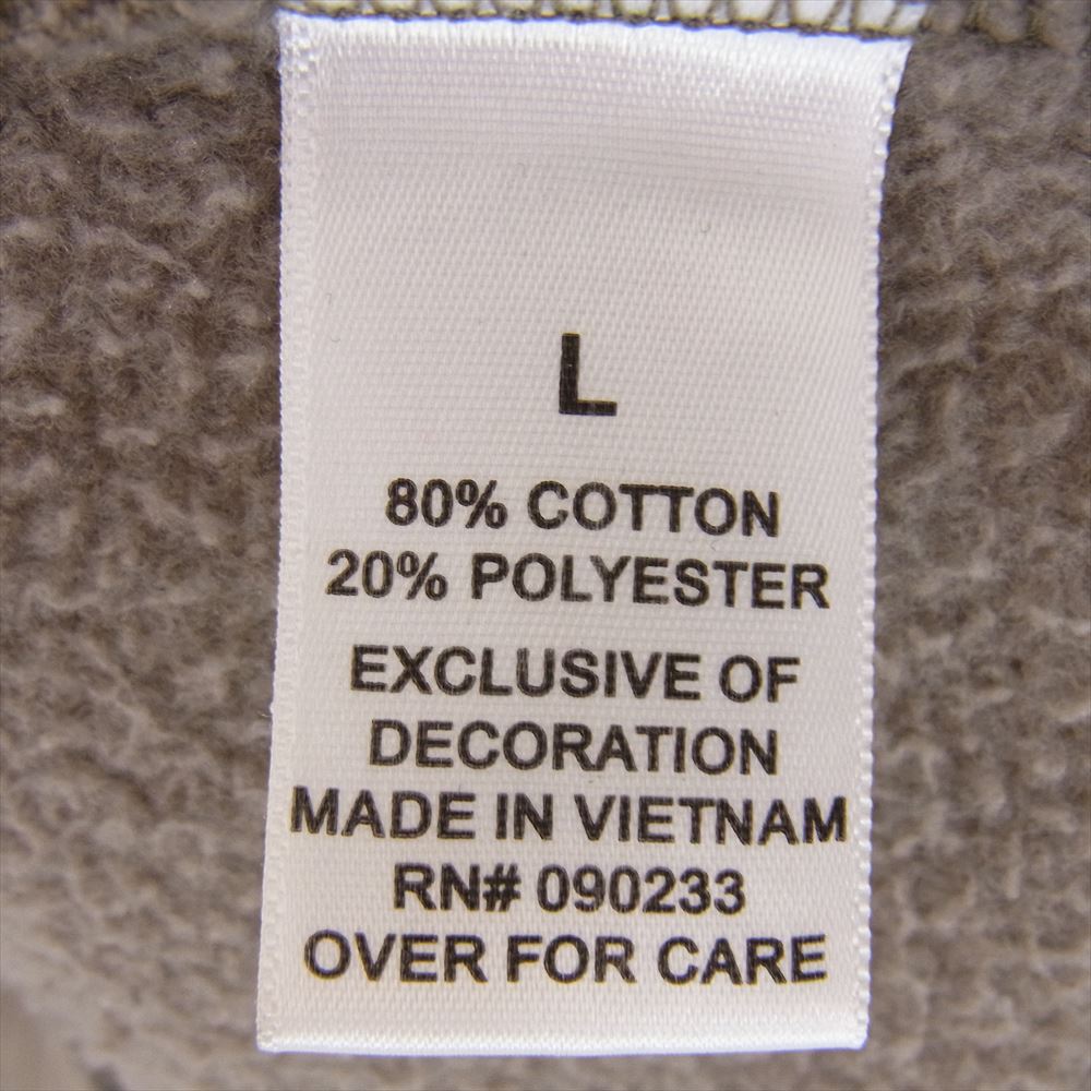 FEAR OF GOD フィアオブゴッド ESSENTIALS エッセンシャルズ ラバー ロゴ トレーナー スウェット ブラウン系 L【中古】