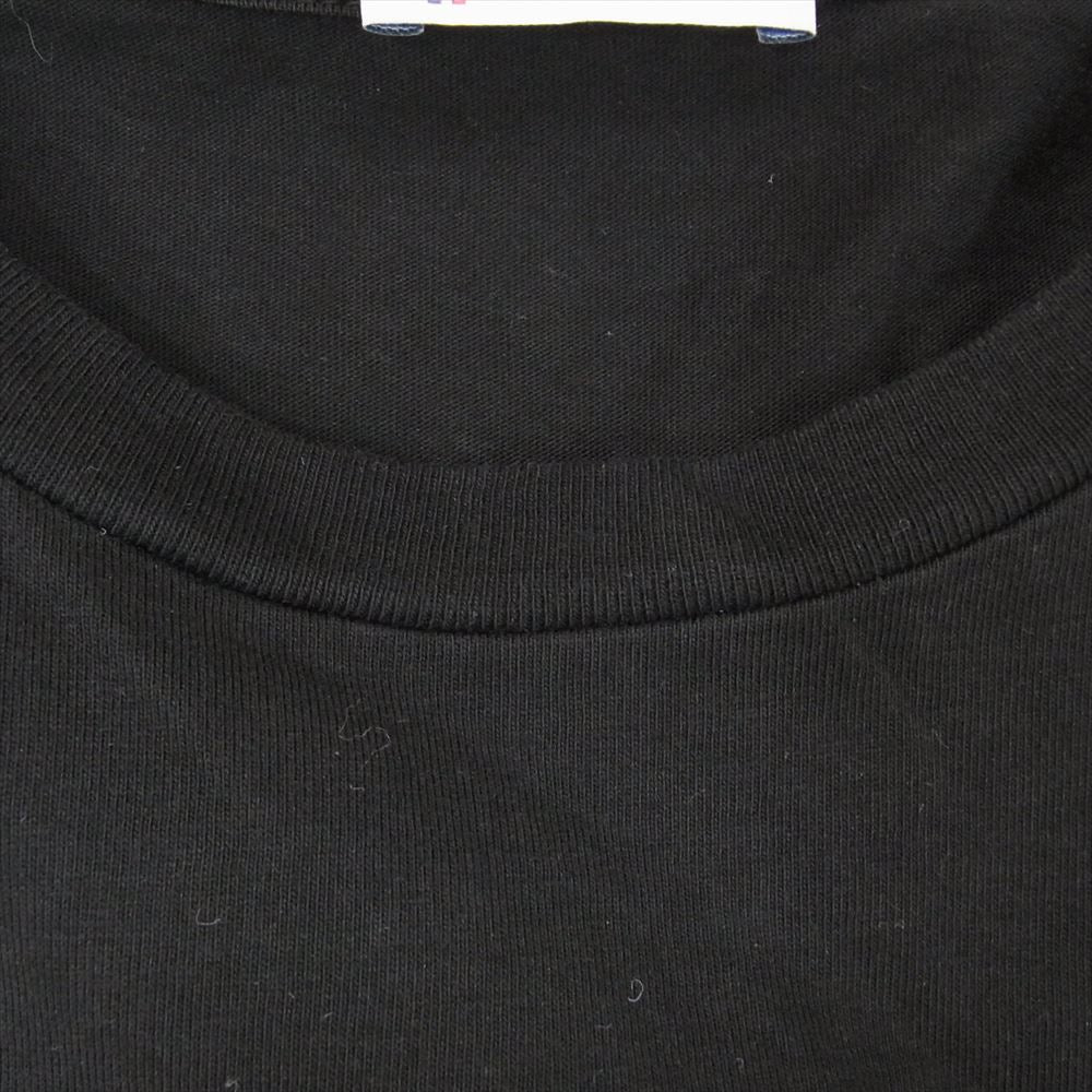 MONCLER モンクレール G20918C00033 ロゴ プリント クルーネック Ｔシャツ 半袖 ブラック系 M【中古】