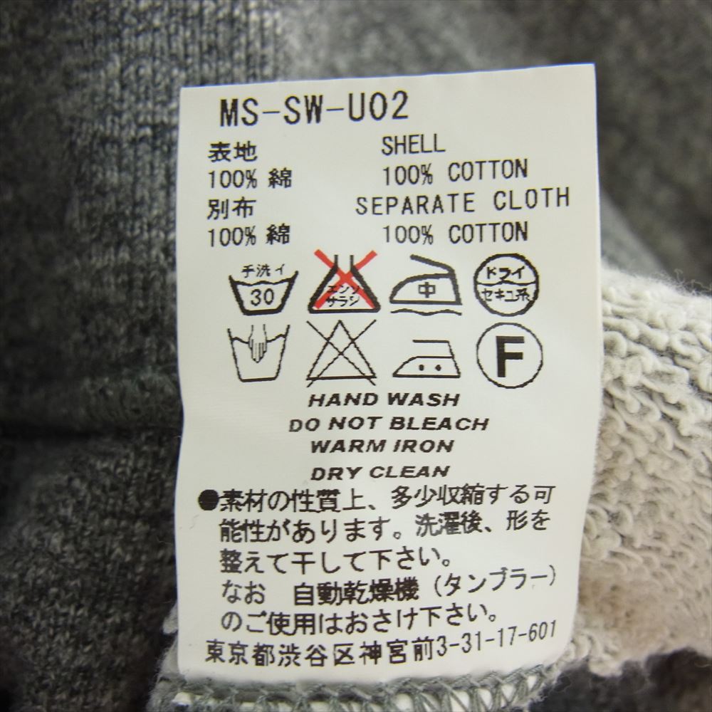 ファセッタズム MS-SW-U02 ツギハギ クルー ネック スウェット グレー系 00【中古】